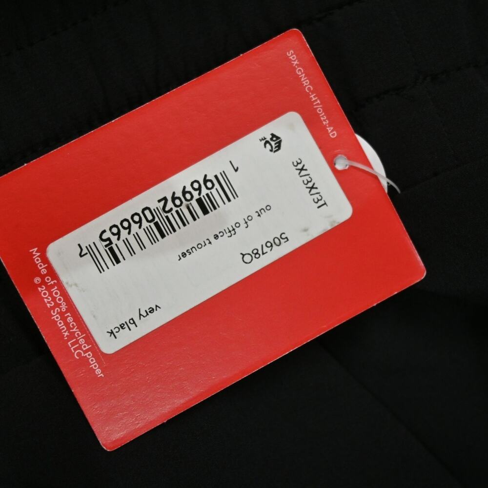 Spanx Very Black Petite Out Of Office Trousers Size 3x 50678Q - Picture 7 of 10